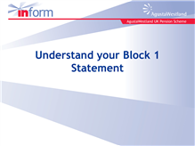 Understanding your Block 1 statement 